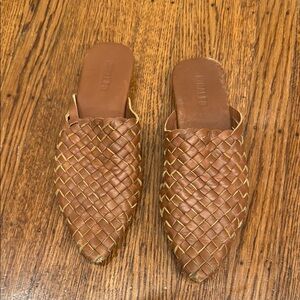 Woven Leather Mules size 38